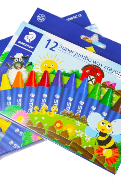 Staedtler 12 super jumbo wax crayons 2260 nc