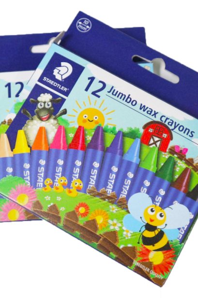 Staedtler 12 jumbo wax crayons
