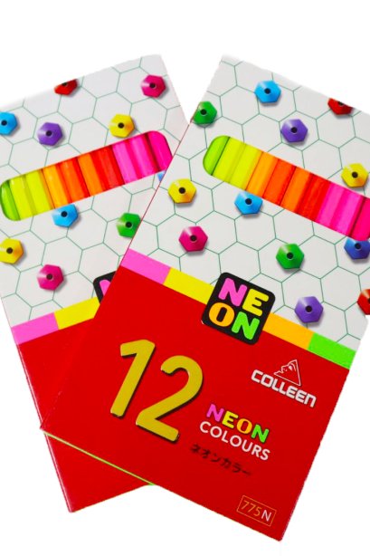 สีไม้ Colleen 12 สี 12 ด้าม (Neon)