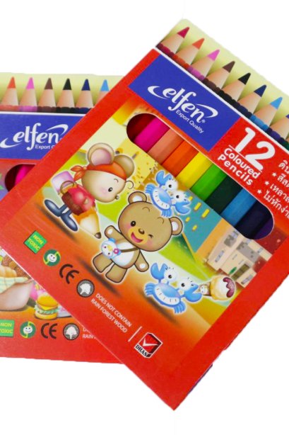 Elfen 12 coloured pencils กล่องเล็ก