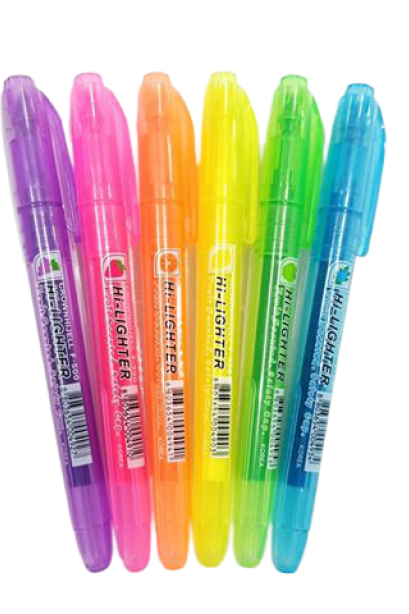 ปากกาเน้นข้อความกลิ่นผลไม้ คละสี