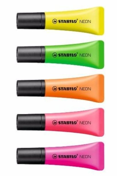 ปากกาเน้นข้อความ stabilo Neon คละสี