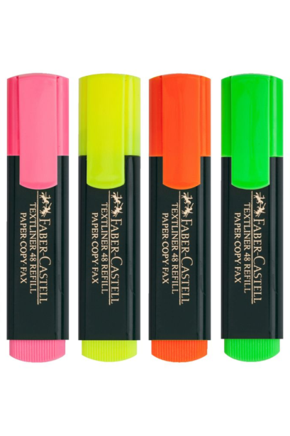 ปากกาเน้นข้อความ Faber-castell 48 คละสี