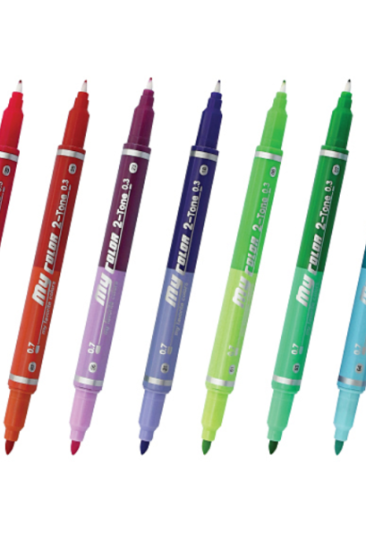 ปากกาเน้นข้อความ My Color 2 Tone