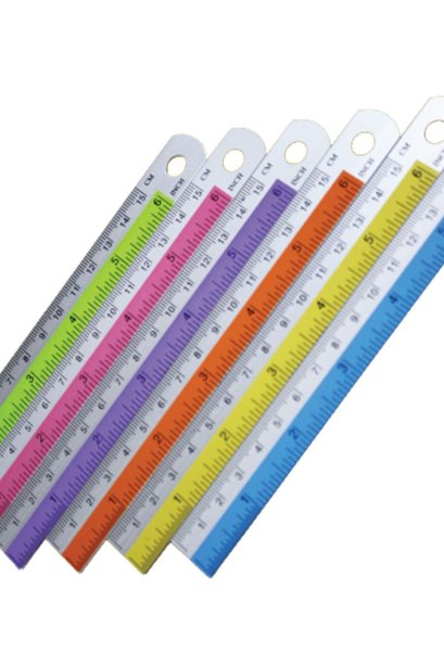 ไม้บรรทัดอลูมิเนียม 6 นิ้ว คละสี