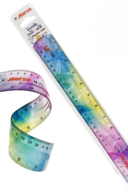 ไม้บรรทัด H-77 งอได้ ตราม้า