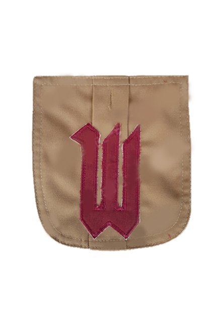 กระเป๋าเสื้อลูกเสื้อปัก พ สีแดงสด