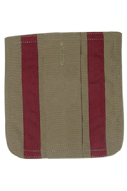 กระเป๋าเสื้อลูกเสือสีเลลือดหมู 2 เส้น