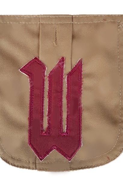 กระเป๋าเสื้อลูกเสือ ปัก พ สีเลือดหมู