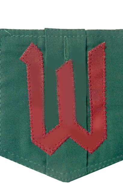 กระเป๋าเสื้อเนตรนารี พ สีแดง