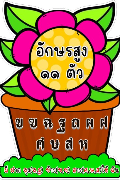 ไตรยางค์อักษร 3 หมู่ งาน ฟิวเจอร์บอร์ด ขนาด A3 /วรา