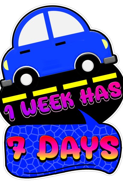 สื่อฟิวเจอร์บอร์ด 1 week has 7 day /วรา