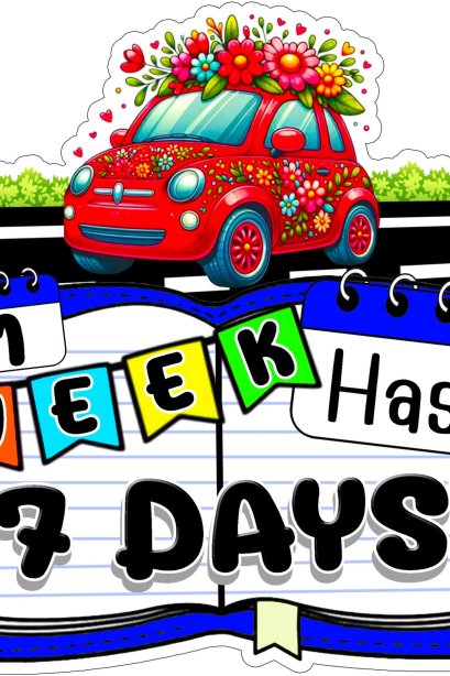 สื่อฟิวเจอร์บอร์ด1 week has 7 day /วรา