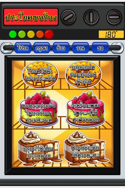 สื่อการเรียน เตาอบขนม ประโยคขอร้อง ในภาษาไทย/วรา