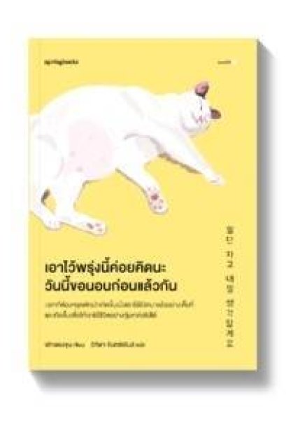 เอาไว้พรุ่งนี้ค่อยคิดนะ วันนี้ขอนอนก่อนแล้วกัน