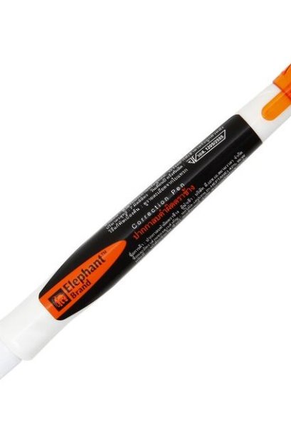 ปากกาลบคำผิด 7 มล. ส้ม ตราช้าง 212001