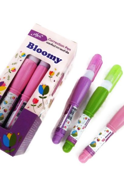 ปากกาลบคำผิด เอลเฟ่น 30 มล. บลูมมี่