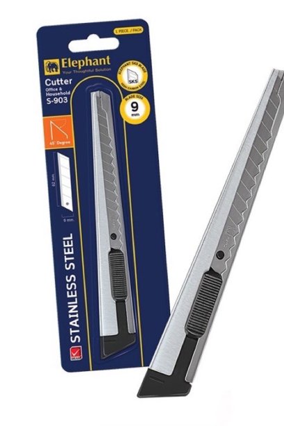 คัตเตอร์ ตราช้าง S-903 ขนาด 9 มม.
