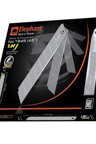 ใบมีดคัตเตอร์ ตราช้าง 18451 ขนาด 18 มม.