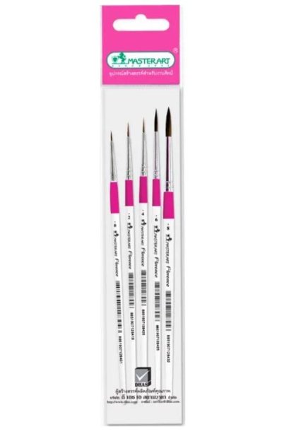 ชุดพู่กันกลมมาสเตอร์อาร์ต ฟลอเรนซ์ เบอร์ 0/2/4/6/8