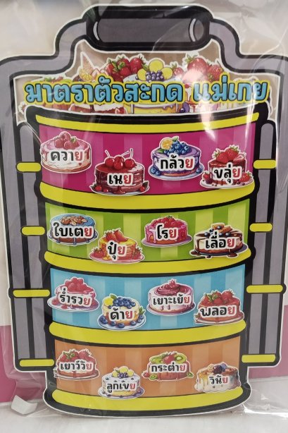 งานสื่อ ปิ่นโต มาตราตัวสะกด แม่เกย+ขาตั้ง