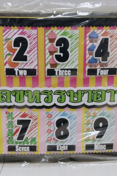 งานสื่อ handmade ตัวเลขหรรษาอารบิก