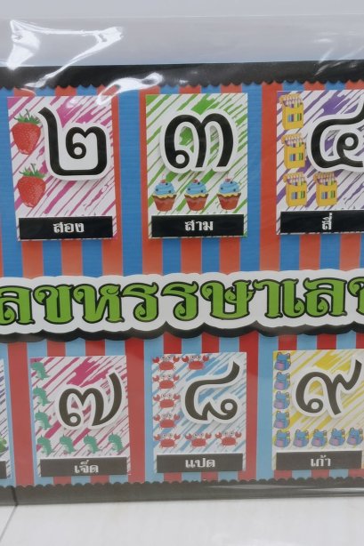 งานสื่อ handmade ตัวเลขหรรษาไทย