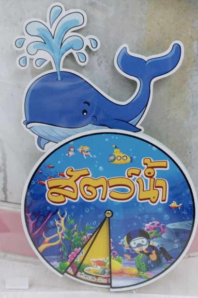 สื่อวงล้อมีหัว สัตว์น้ำ