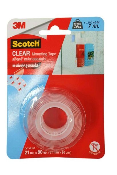 CIEAR Mounting Tape สก๊อตช์ เทปกาว 2 หน้า CAT1010C 21 มม x 80 ซ.ม