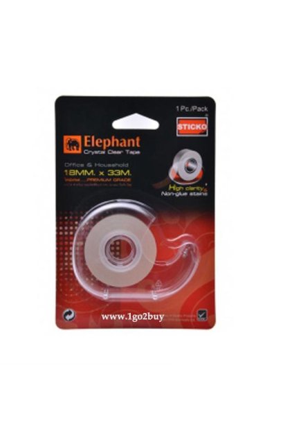 Elephant crystal clear tape 18 MM x 33 M