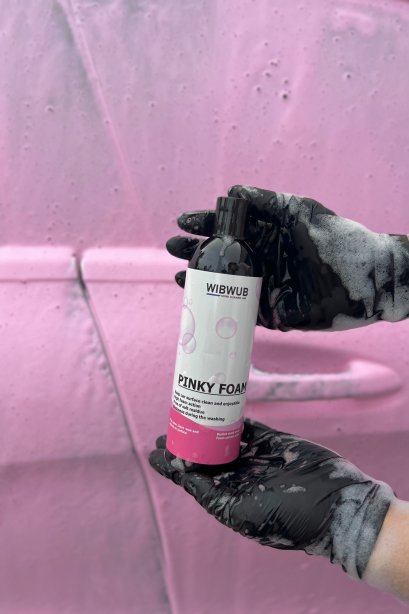 Color foam ล้างรถสีชมพู (Pinky foam)