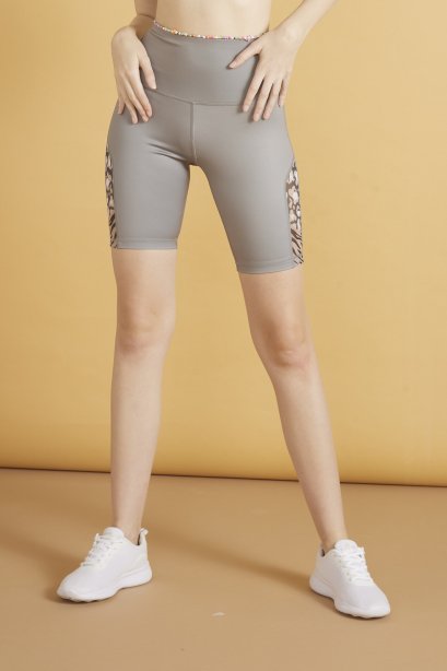 Gray tiger shorts