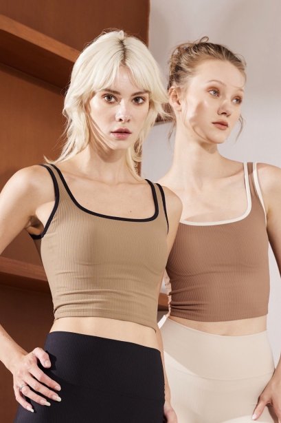Kitty kit tank top with bra - สปอร์ตบรา