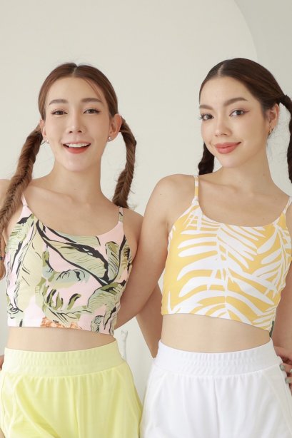 leaves long bra - สปอร์ตบรา