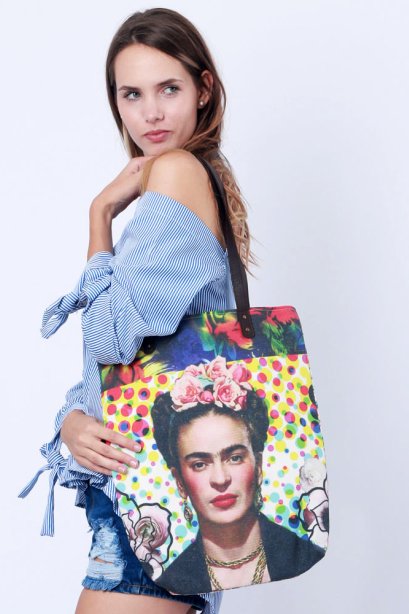 กระเป๋าFrida / กระเป๋าผ้าแคนวาส / กระเป๋าผ้า / จัดส่งฟรี