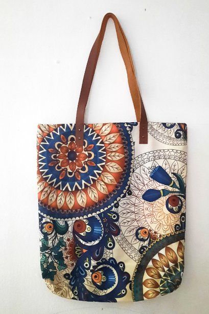 กระเป๋าลายแมนดาลา/ กระเป๋าผ้าแคนวาส / กระเป๋าผ้าฟรีด้า / จัดส่งฟรี