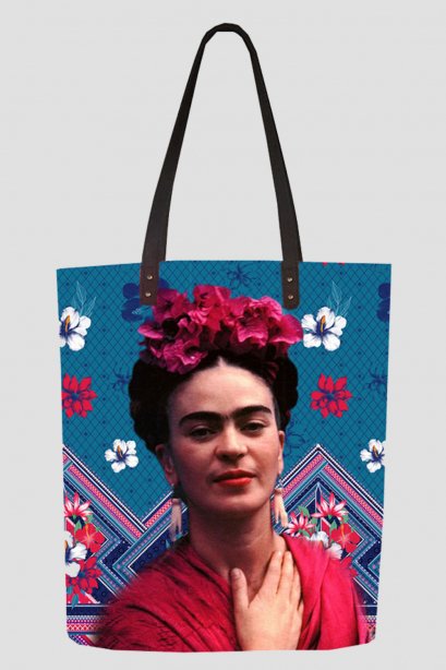 กระเป๋าพิมพ์ลาย Frida / กระเป๋าผ้าแคนวาส / กระเป๋าผ้าฟรีด้า / จัดส่งฟรี