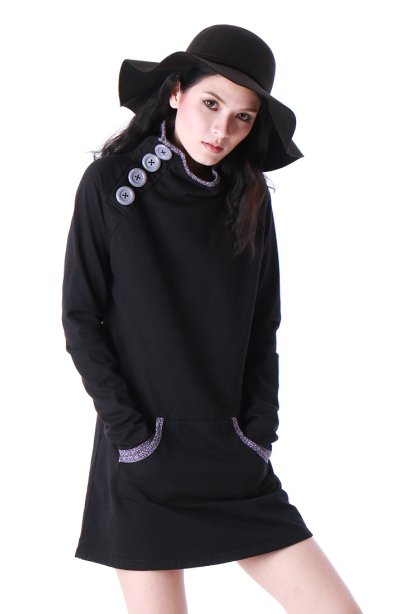 Turlet Neck  Dresses / Winter Dresses / Basic Winter Dress / FREE SHIPPING