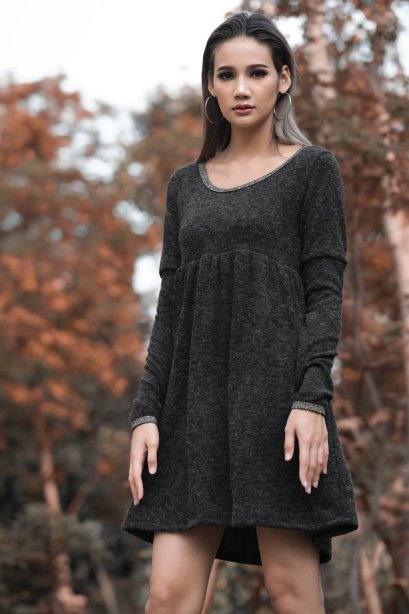 เดรสวินเทอร์แขนยาว