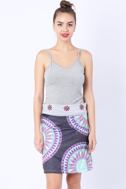 กระโปรงพิมพ์ลายแมนดาลา