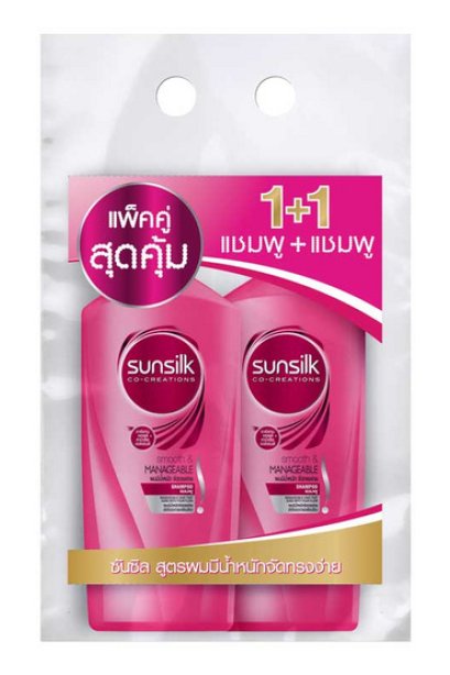 sunsilk แชมพู สูตรผมมีน้ำหนักจัดทรงง่าย แพ็คคู่