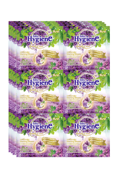 Hygiene ปรับผ้านุ่ม กลิ่นมอร์นิ่ง บลุม 1 แพ็ค 24 ซอง