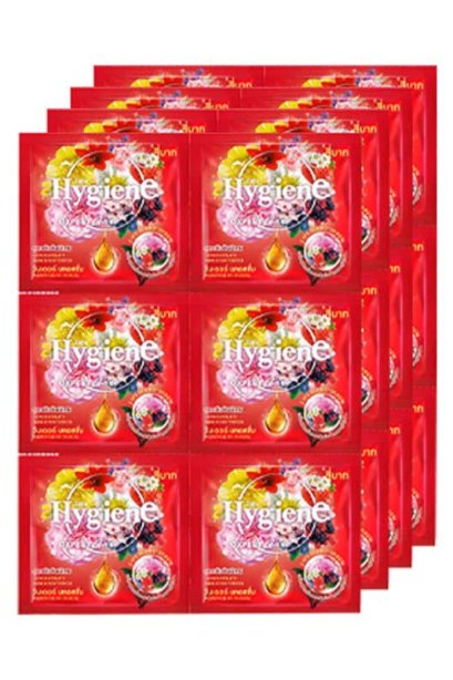 Hygiene ปรับผ้านุ่ม สูตรเข้มข้นวันเดอร์บลอสซั่ม 1 แพ็ค 24 ซอง