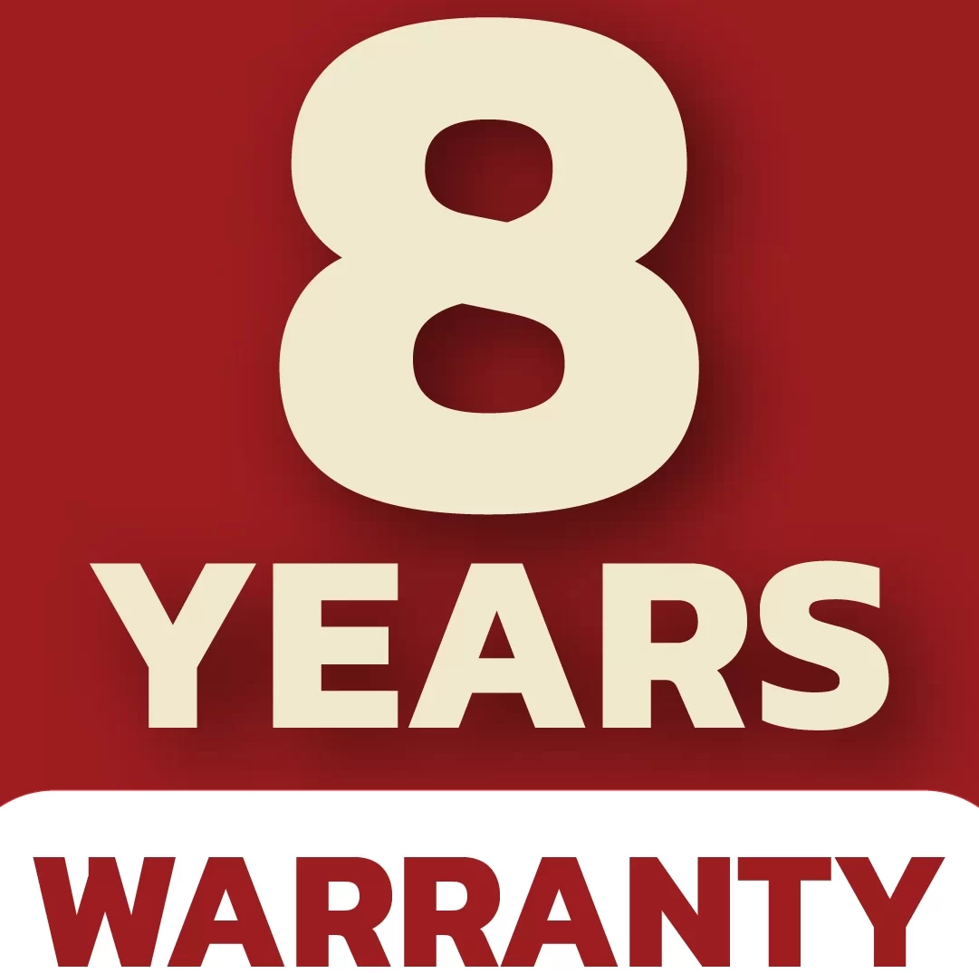 warranty 8 year