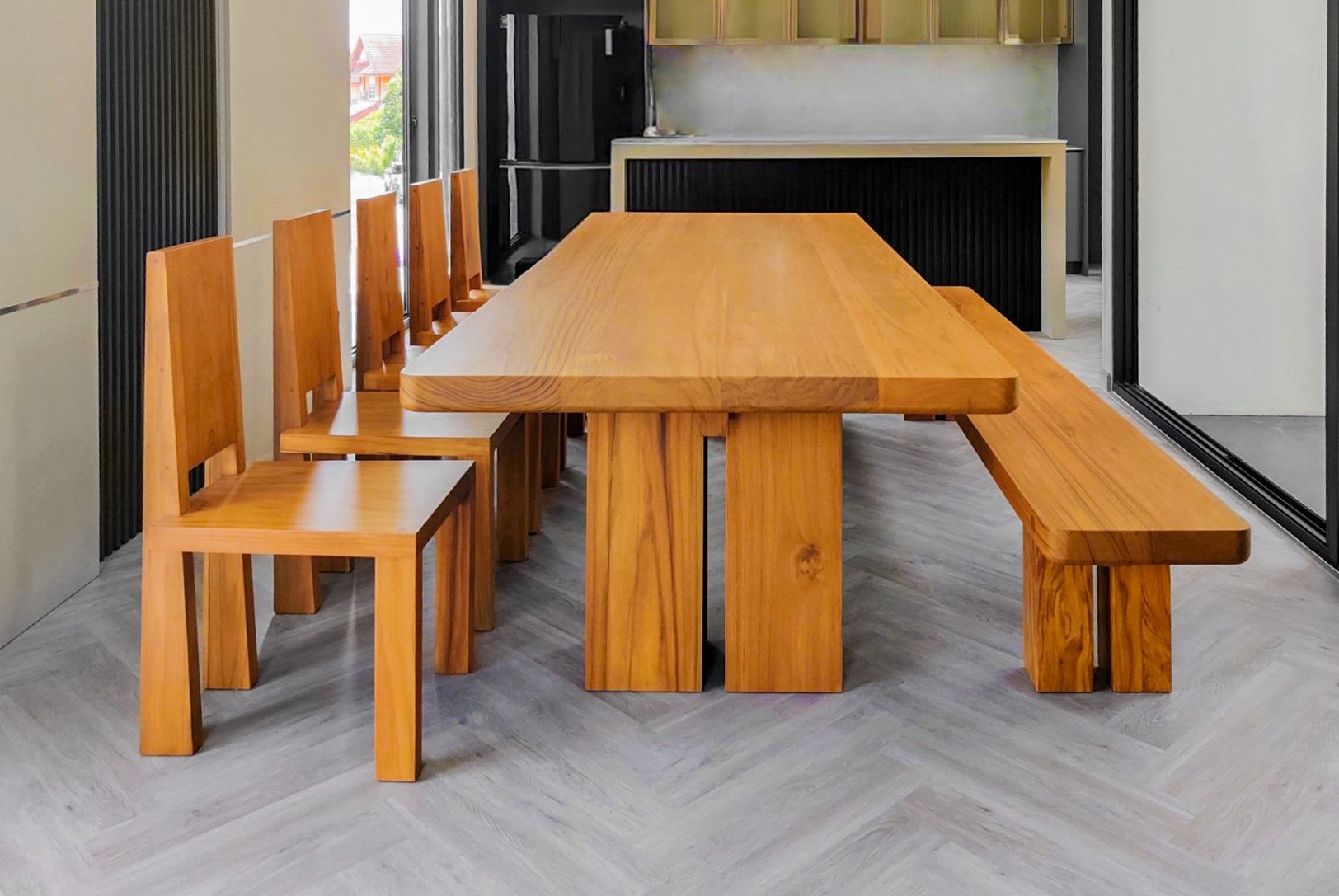 โต๊ะไม้ยาว6เมตร โต๊ะไม้ยาว6เมตร