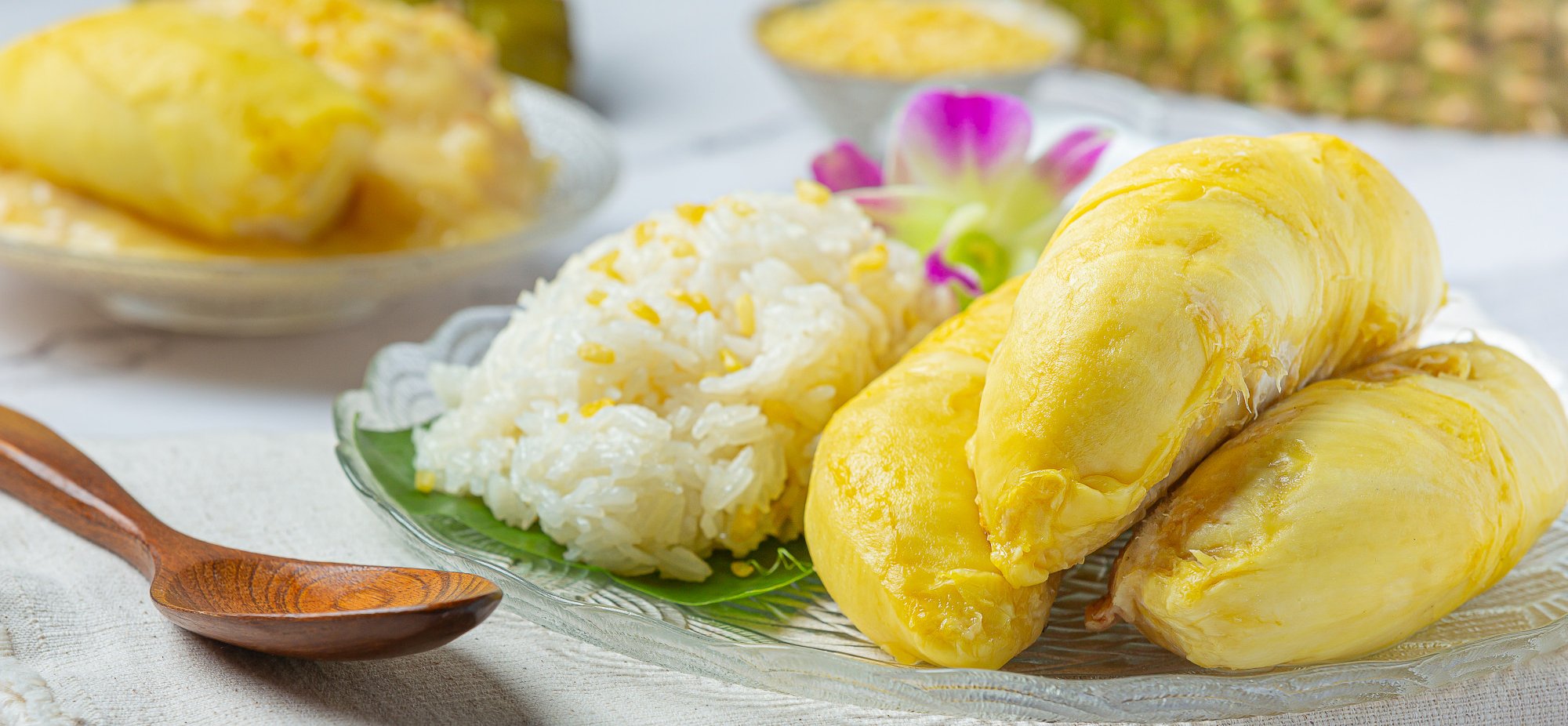 Thai durian sticky rice Thai durian sticky rice