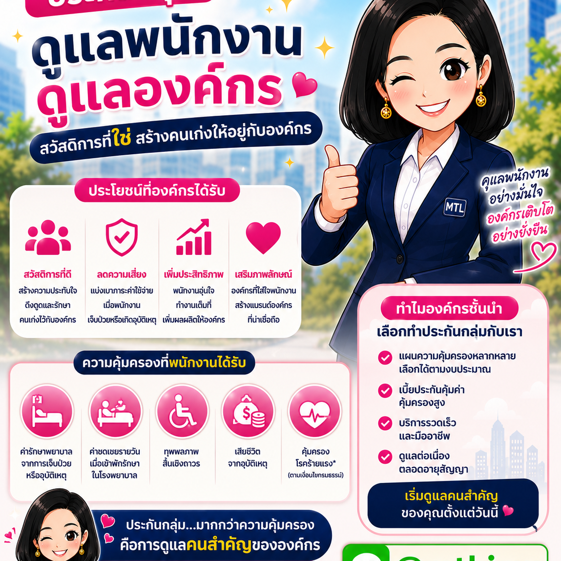 ประกันสุขภาพกลุ่มพนักงาน ประกันสุขภาพกลุ่มพนักงาน