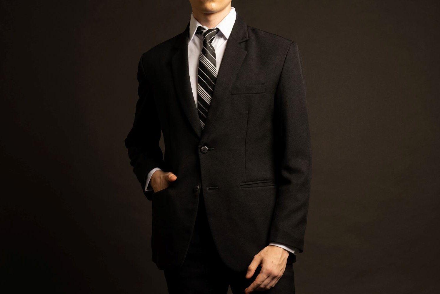 black suit black suit