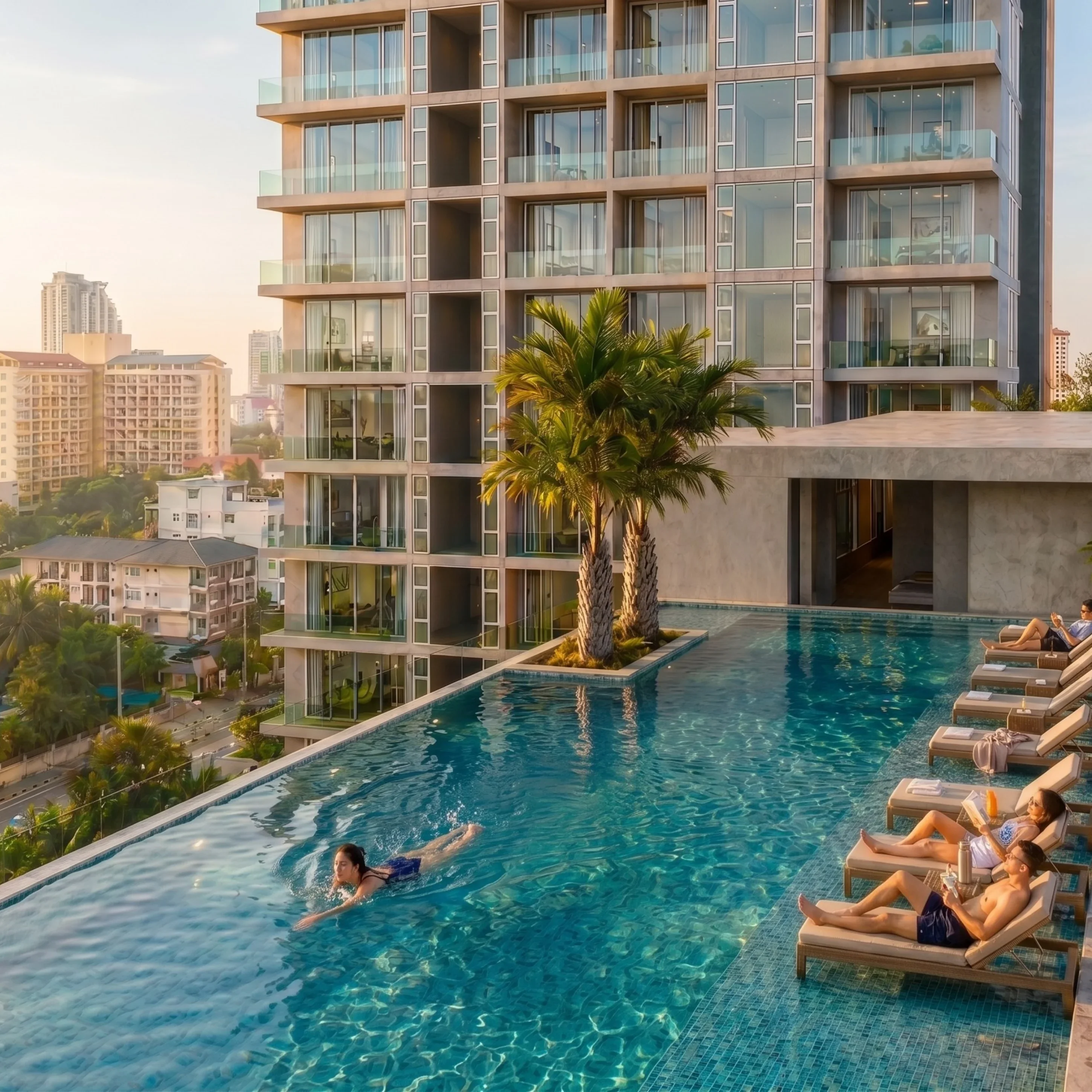 Infinity Edge Pool at SEA SKY Pattaya Infinity Edge Pool at SEA SKY Pattaya