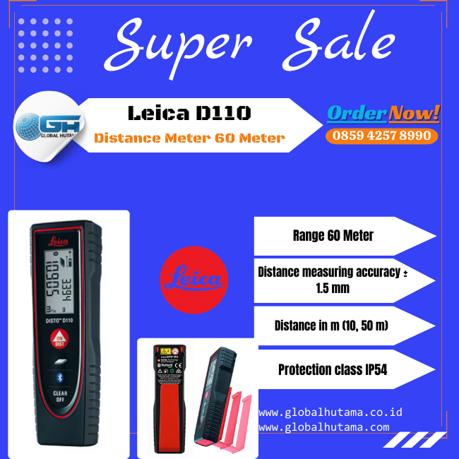 Distributor Leica Indonesia | Distometer D110 (40 Meter) | Garansi ...